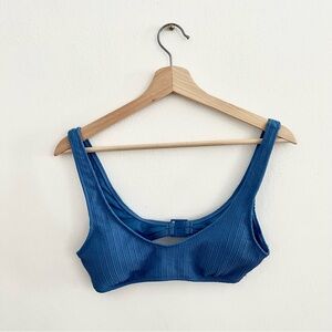 Roxy | Aruba Bralette Bikini Top | Blue | Size: Medium (M)